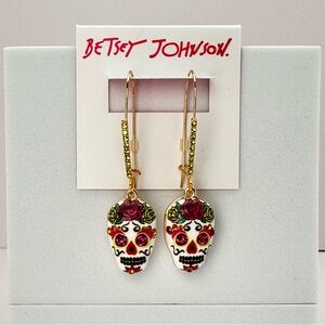 Betsey Johnson - Sugar Skull Drop Earrings NWT